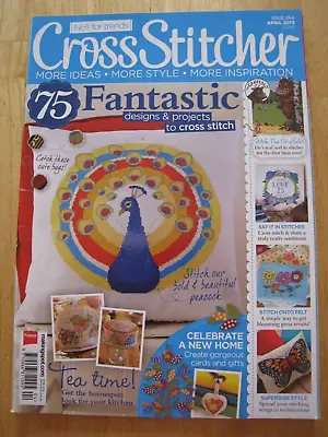 £5.99 • Buy Cross Stitcher Magazine Apr 2013 Peacock Gruffalo Felt Butterfly Teatime Kitchen