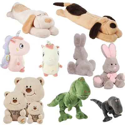 Kids Gift Stuffed Animal Plush Teddy Bear Toy Girls Boys Rabbit/Unicorn/Dinosaur • £7.95