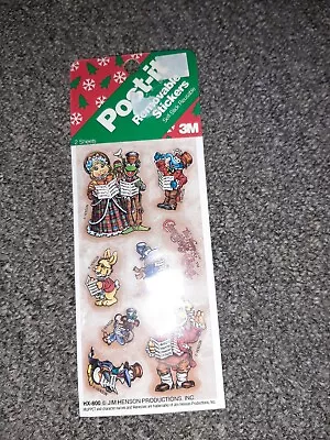 Vintage Muppets Christmas Post-it Removable Stickers 2 Sheets Sealed • $19.99