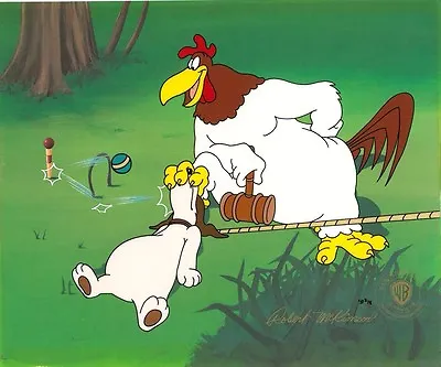 Foghorn Leghorn Cel  Let's Play Croquet  H.P. Estate Sign Robert Mckimson LE Cel • $399