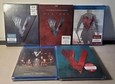 Vikings: The Complete First 4 Seasons (Blu-ray 2013) 15 Discs!!!! **BRAND NEW**  • $40