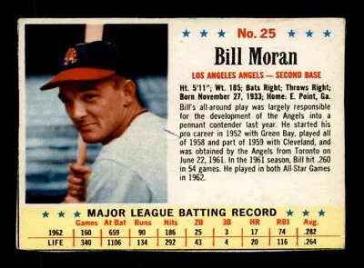 1963 Post #25 Bill Moran Angels VG *5m • $0.99