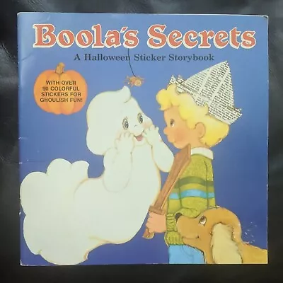 Vintage Halloween Book 1988 BOOLAS SECRETS Children's Sticker Storybook HTF Rare • $6.99