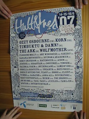 Ozzy Osbourne Korn Timbuktu Damn Wolfmother Hultsshed Poster 2007 • $338.95