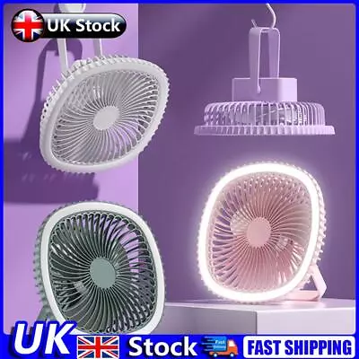 Chandelier Fan Air Cooling Fan 3 Speed Low Noise Table Fan For Household Camping • £10.39