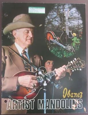 Original 1976 Ibanez ARTIST MANDOLINS Brochure - Bill Monroe With 524 On Cover • $24.99