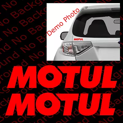 2 Pc X MOTUL Vinyl Decals For Racing Track DIE CUT Car Window Fender Bumper RC19 • $3.50