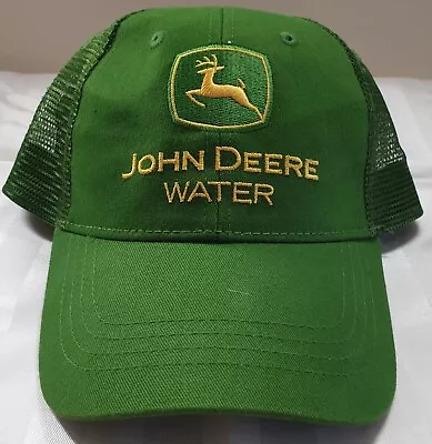 John Deere Water Baseball /Trucker Cap Embroidered Logo Green Cap Adjustable Cap • $24.40