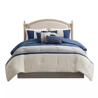 Gracie Mills Kimberly 7-Piece Contemporary Microsuede Comforter Set - Grace-3263 • $180.26