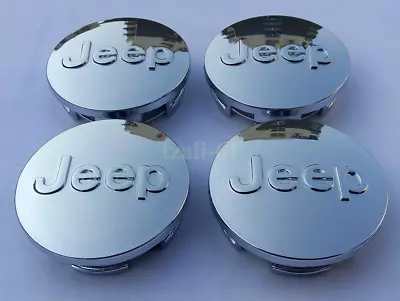 AU STOCK Jeep 4pcs Chrome 56mm Wheel Center Caps Hubcaps Rim Caps Emblems Badges • $20.36