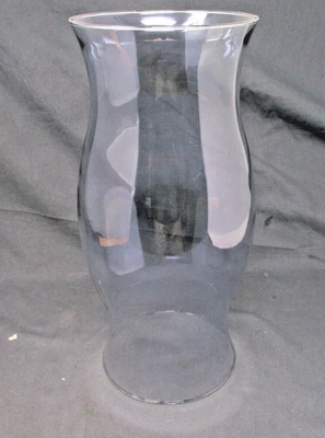 $11.50 • Buy HTF 11 1/2  Grey Smoke Glass Colonial Hurricane Chimney Shade Candle Cover 