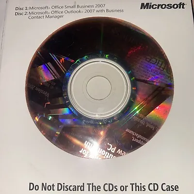 Microsoft Office Small Business 2007  And Outlook 2007 • $25