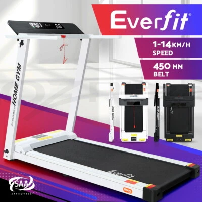 Everfit Treadmill Electric Home Gym Exercise Running Machine Fitness 450MM • $399.95