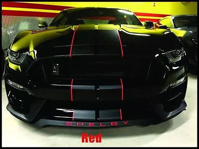 Ford Mustang SHELBY GT350 Front Splitter Vinyl Decal Overlay • $15.95