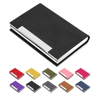 £5.99 • Buy Stainless Steel Business Card Holder ID Name Credit Case Metal Cover Wallet