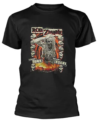 Rob Zombie Born To Go Insane Black T-Shirt OFFICIAL • £16.59