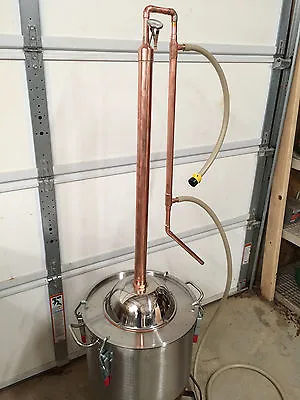 Copper Alcohol Moonshine Ethanol Still E-85 Reflux HD10-30  10 Gallon Boiler • $359