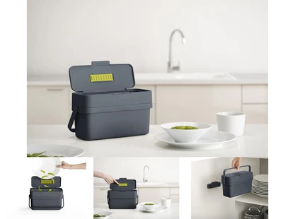 $63.17 • Buy Black Joseph Joseph Compo 4 Easy Fill Food Compost Waste Caddy 
