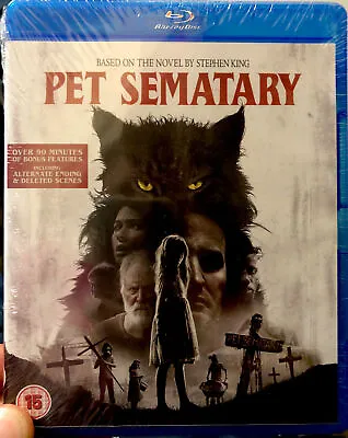Stephen King Pet Sematary Creepy Scary Horror Halloween Blu-ray Jason Clarke • £4.99