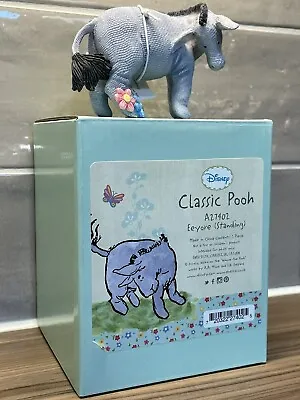 Disney Classic Pooh Eeyore A27402 ‘Standing’ Figurine New And Boxed • £15.99