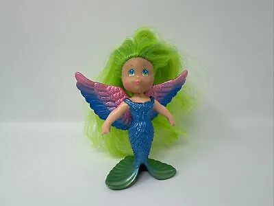 Kenner Sea Wees Shimmers Plume Mermaid Green And Blue Bird Wings 1986 4 Inches￼ • $24.95