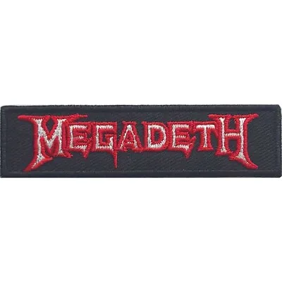 £4.89 • Buy MEGADETH Logo Outline : Woven IRON-ON PATCH 100% Official Licensed Merch