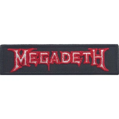 £4.89 • Buy MEGADETH Logo Outline : Woven IRON-ON PATCH 100% Official Licensed Merch