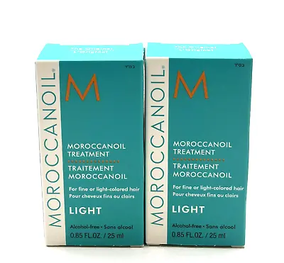 Moroccanoil Oil Treatment Light/Fine Or Light-Colored Hair 0.85 Oz-2 Pack • $29.73