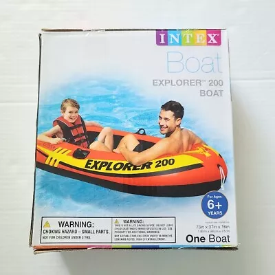 Intex Explorer 200 Inflatable 2 Person River Raft Boat Kayak Canoe Beach Lake • $44.99