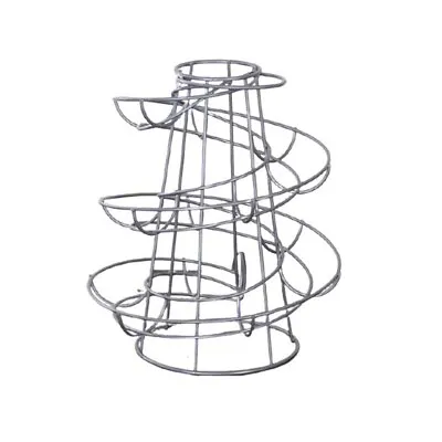 Kitchen Spiral Egg Stand Holder Rack Storage Basket Up To 18 Eggs Decor Display • £10.68