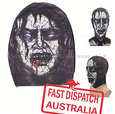 Halloween Costume Party Mesh Stretch Face Mask Balaclava Bloody Ghost Joker • $6.95