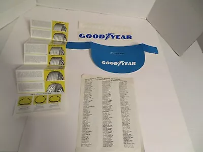 Lot Of Vintage Goodyear Tire Advertising-Visor 1971 Tire Brochure 2 Decals • $4.99