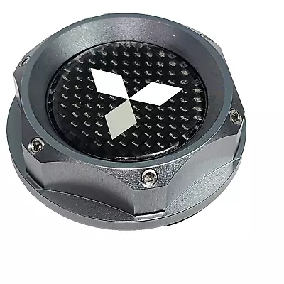 Gunmetal Carbon Fiber  Engine Oil Cap For 08-17 Mitsubishi Lancer Evo X Jdm 33 • $24.95