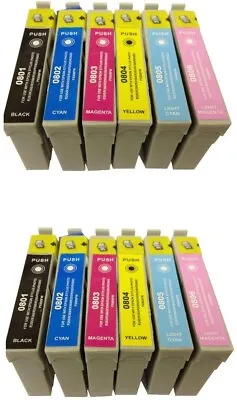 £14.95 • Buy 2 Sets Of Compatible 6 Inks For Epson Stylus Photo R265 R285 (mix The Colours)