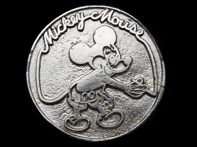 LH25166 VERY COOL VINTAGE 1970s ***MICKEY MOUSE*** BELT BUCKLE • $23