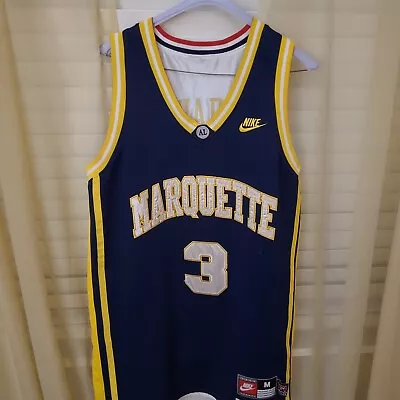 Basketball Nike Dwyane Wade Heat NCAA Marquette Golden Eagles Jersey Nba XL • $100