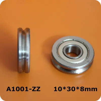 $2.95 • Buy 1pcs V Groove Roller Guide Bearings A1001-ZZ V6000ZZ Size 10*30*8mm 