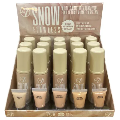 W7 Snow Flawless Miracle Moisture Foundation Hydrating • £5.99