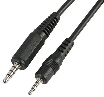 3.5mm To 2.5mm 4 Pole Jack Cable Male To M Mini Headphone Mic Headset Lead 1.8m • £2.89