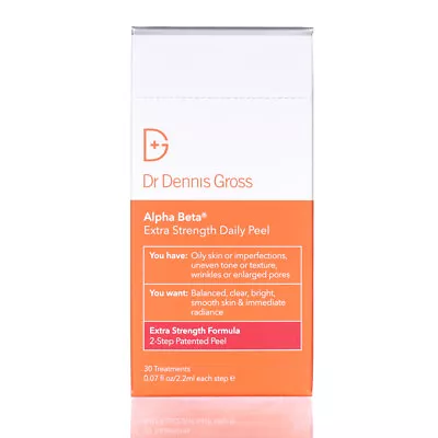 Dr Dennis Gross Alpha Beta Extra Strength Daily Peel 30 TREATMENTS 0.07oz/2.2ml • $78.49