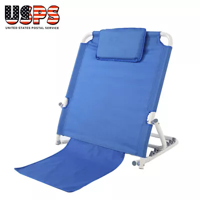 Medical Adjustable Backrest Chair Back Rest Support Bracket Folding Portable • $38.94