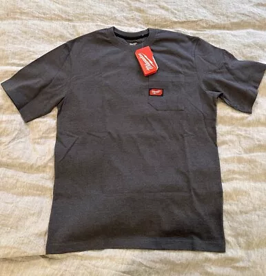 Milwaukee 602G-M Heavy Duty Pocket T-Shirt Long Sleeve Size Medium Gray • $17.99