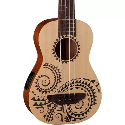 Luna Tattoo Ukulele Acoustic-Electric Bass • $219