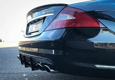 For Mercedes CLS W219 AMG Rear Bumper Spoiler Skirt Valance Diffuser With Ribs • $122.63