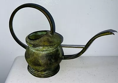 Vintage Metal W/ Patina Watering Can Long Sculptured Spout • $13.50