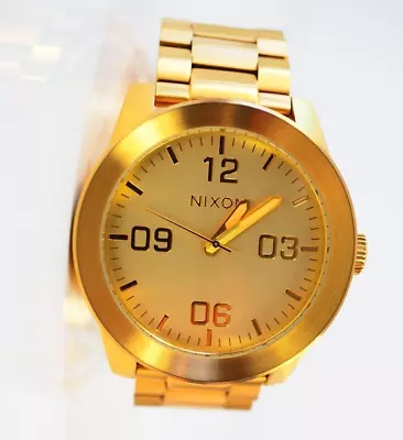 Nixon The Corporal SS Watch All Gold A346-502 NWOT • £140