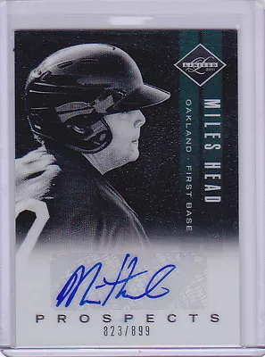 2011 Limited Prospects Signatures #22 Miles Head Auto 823/899 • $19.99