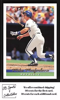 1993 Upper Deck Mike Macfarlane #327 Kansas City Royals • $1.49