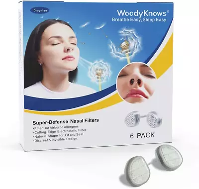 WoodyKnows Super-Defense Nasal Filters Narrow Combined Trial Pack 4 Pack • £17