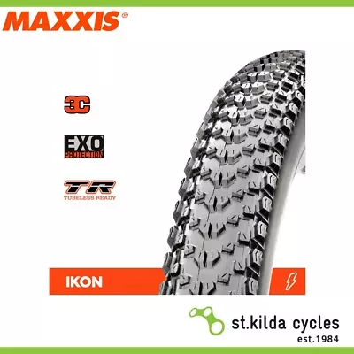 Maxxis Ikon Bike Tyre - 29 X 2.20 - 3C Speed EXO TR Folding 120TPI - Pair • $223.95